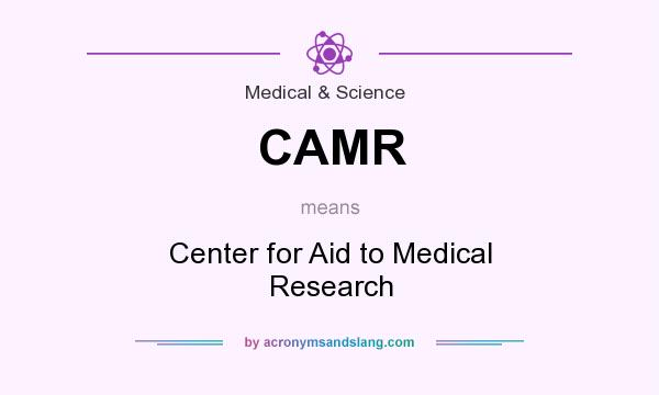 What does CAMR mean? It stands for Center for Aid to Medical Research