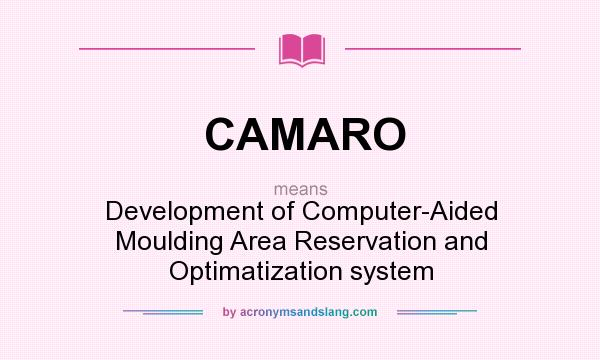 What does CAMARO mean? It stands for Development of Computer-Aided Moulding Area Reservation and Optimatization system