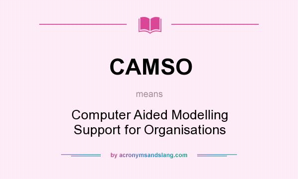 What does CAMSO mean? It stands for Computer Aided Modelling Support for Organisations