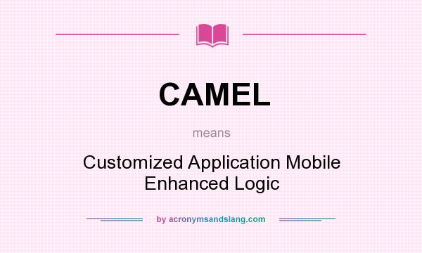 What does CAMEL mean? It stands for Customized Application Mobile Enhanced Logic