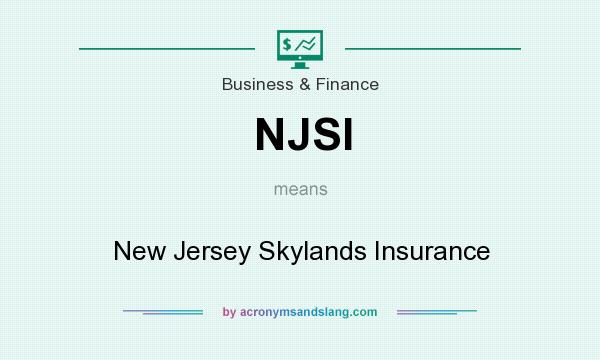What does NJSI mean? It stands for New Jersey Skylands Insurance