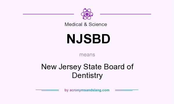 What does NJSBD mean? It stands for New Jersey State Board of Dentistry