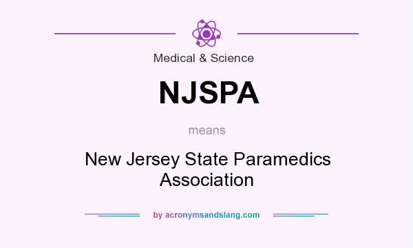 What does NJSPA mean? It stands for New Jersey State Paramedics Association