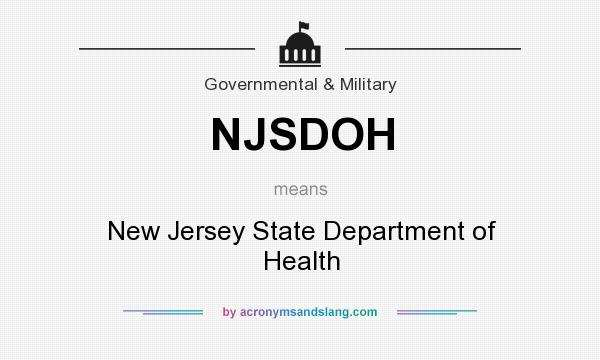 What does NJSDOH mean? It stands for New Jersey State Department of Health