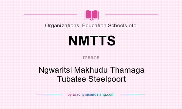 What does NMTTS mean? It stands for Ngwaritsi Makhudu Thamaga Tubatse Steelpoort