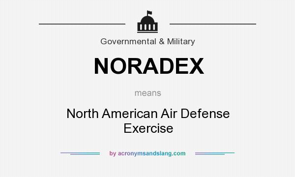 What does NORADEX mean? It stands for North American Air Defense Exercise