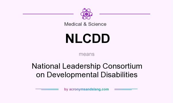 What does NLCDD mean? It stands for National Leadership Consortium on Developmental Disabilities