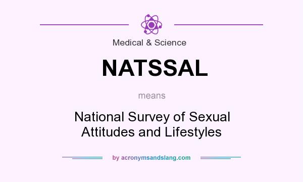 What does NATSSAL mean? It stands for National Survey of Sexual Attitudes and Lifestyles