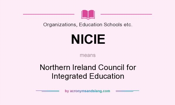 What does NICIE mean? It stands for Northern Ireland Council for Integrated Education