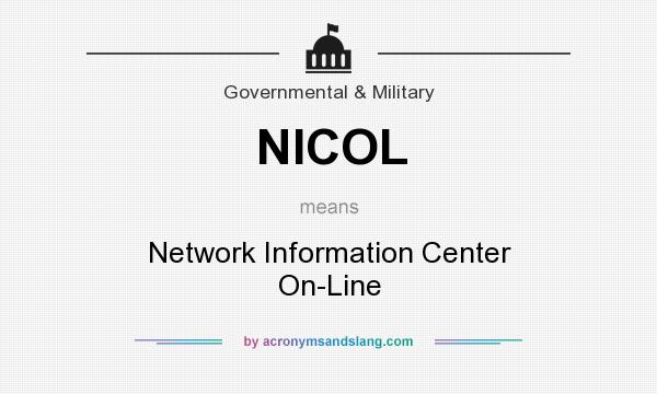What does NICOL mean? It stands for Network Information Center On-Line