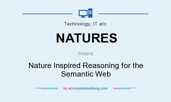 What does NATURES mean? It stands for Nature Inspired Reasoning for the Semantic Web
