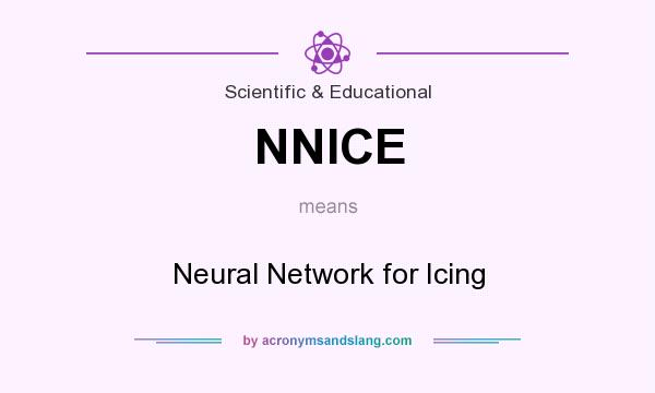 What does NNICE mean? It stands for Neural Network for Icing