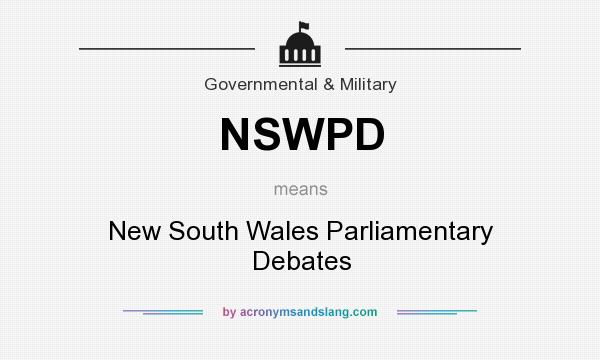 What does NSWPD mean? It stands for New South Wales Parliamentary Debates