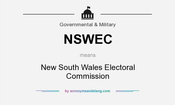 What does NSWEC mean? It stands for New South Wales Electoral Commission