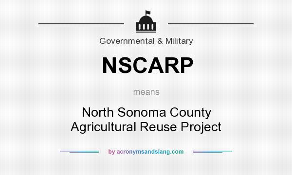 What does NSCARP mean? It stands for North Sonoma County Agricultural Reuse Project