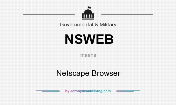 What does NSWEB mean? It stands for Netscape Browser