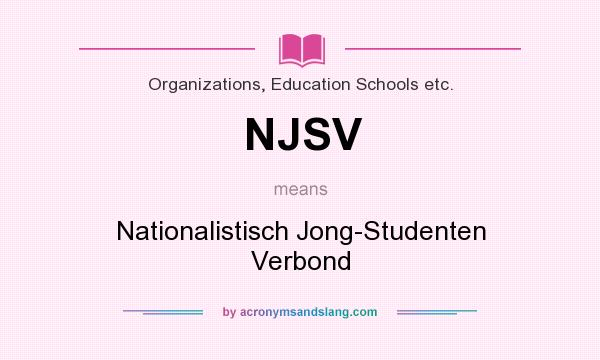 What does NJSV mean? It stands for Nationalistisch Jong-Studenten Verbond