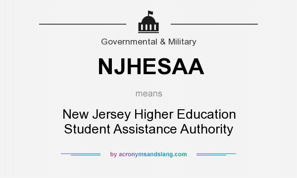 What does NJHESAA mean? It stands for New Jersey Higher Education Student Assistance Authority