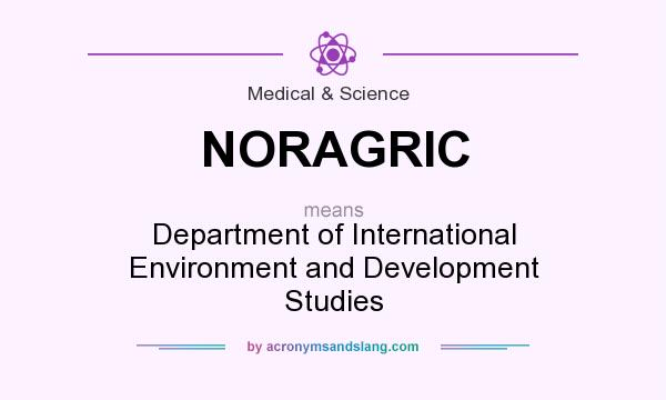 What does NORAGRIC mean? It stands for Department of International Environment and Development Studies
