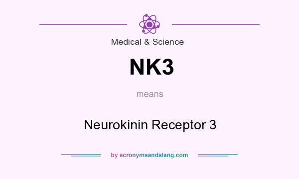 What does NK3 mean? It stands for Neurokinin Receptor 3