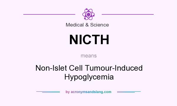 What does NICTH mean? It stands for Non-Islet Cell Tumour-Induced Hypoglycemia
