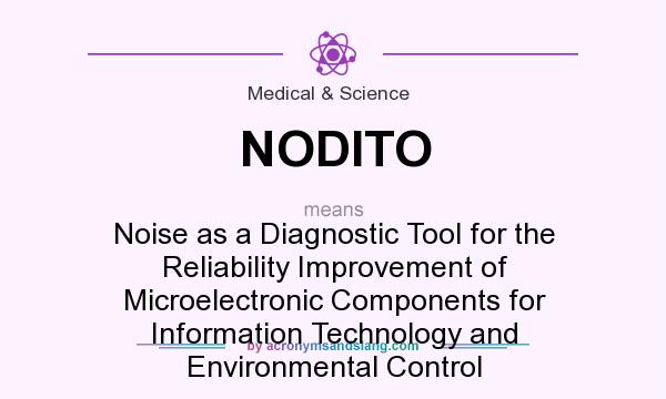 What does NODITO mean? It stands for Noise as a Diagnostic Tool for the Reliability Improvement of Microelectronic Components for Information Technology and Environmental Control