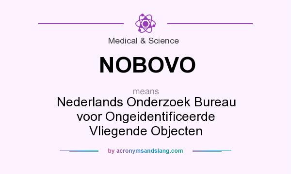 What does NOBOVO mean? It stands for Nederlands Onderzoek Bureau voor Ongeidentificeerde Vliegende Objecten