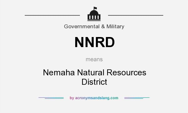 What does NNRD mean? It stands for Nemaha Natural Resources District