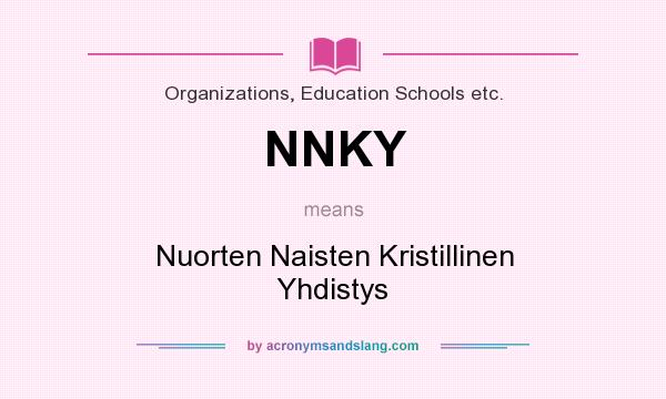 What does NNKY mean? It stands for Nuorten Naisten Kristillinen Yhdistys