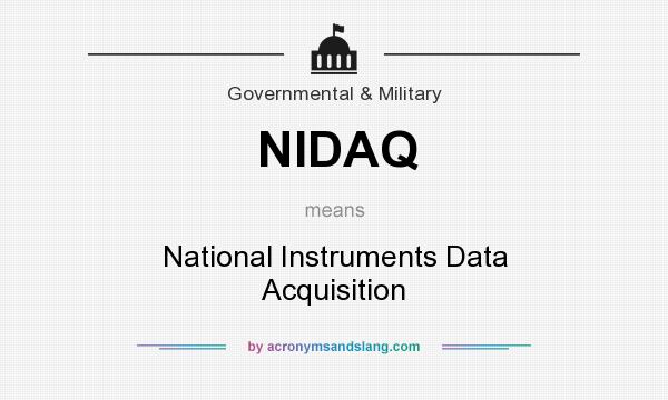 What does NIDAQ mean? It stands for National Instruments Data Acquisition