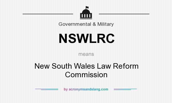 What does NSWLRC mean? It stands for New South Wales Law Reform Commission