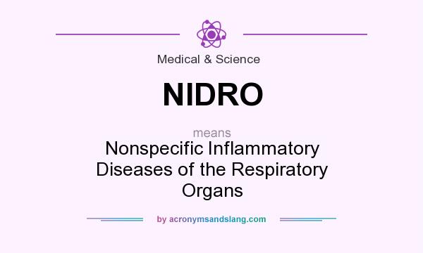 What does NIDRO mean? It stands for Nonspecific Inflammatory Diseases of the Respiratory Organs