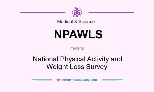What does NPAWLS mean? It stands for National Physical Activity and Weight Loss Survey