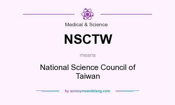 What does NSCTW mean? It stands for National Science Council of Taiwan