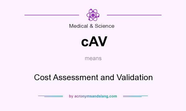 What does cAV mean? It stands for Cost Assessment and Validation