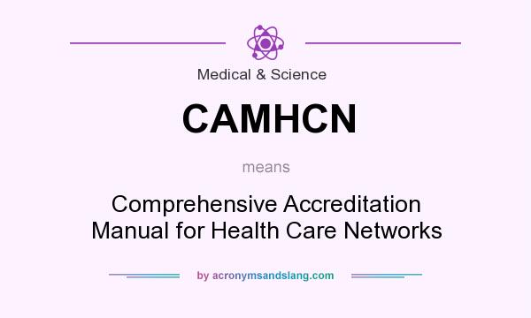 What does CAMHCN mean? It stands for Comprehensive Accreditation Manual for Health Care Networks