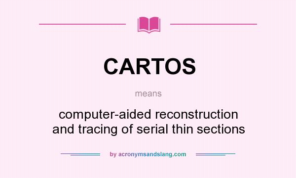 What does CARTOS mean? It stands for computer-aided reconstruction and tracing of serial thin sections
