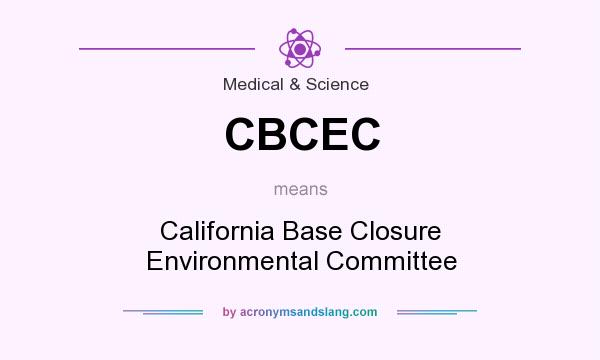 What does CBCEC mean? It stands for California Base Closure Environmental Committee