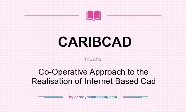 What does CARIBCAD mean? It stands for Co-Operative Approach to the Realisation of Internet Based Cad