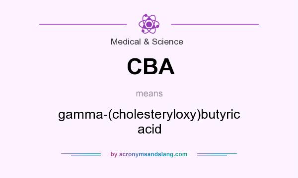 What does CBA mean? It stands for gamma-(cholesteryloxy)butyric acid