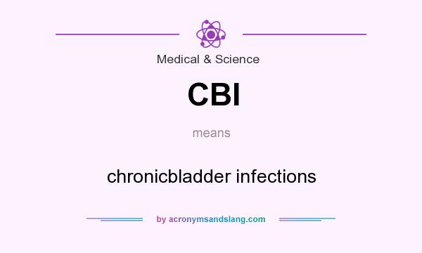 What does CBI mean? It stands for chronicbladder infections