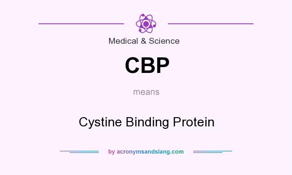 What does CBP mean? It stands for Cystine Binding Protein
