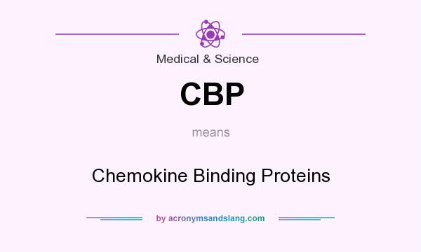 What does CBP mean? It stands for Chemokine Binding Proteins