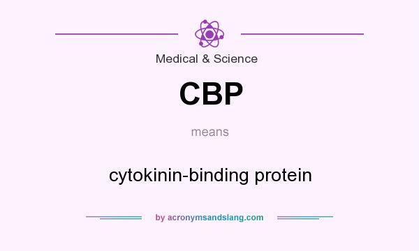 What does CBP mean? It stands for cytokinin-binding protein