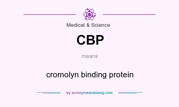 What does CBP mean? It stands for cromolyn binding protein