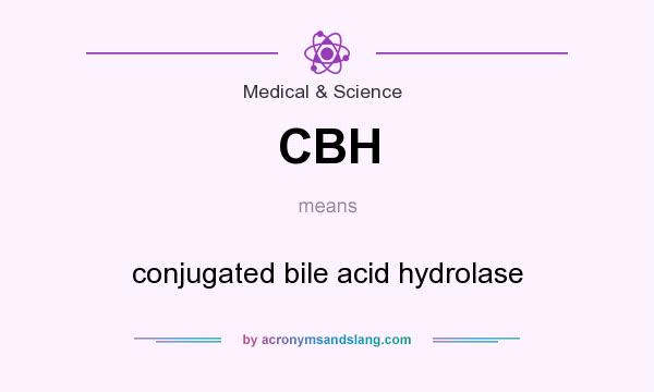 What does CBH mean? It stands for conjugated bile acid hydrolase