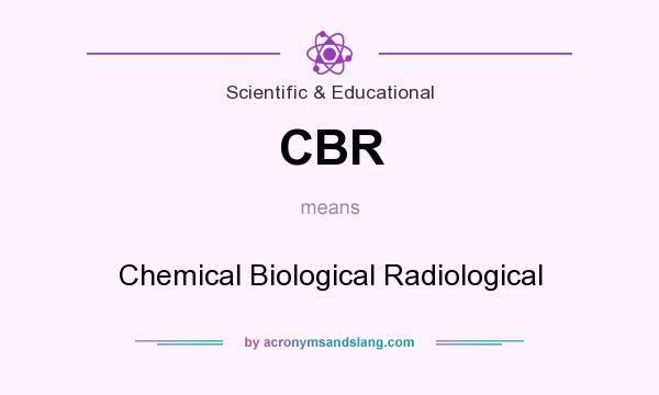 What does CBR mean? It stands for Chemical Biological Radiological
