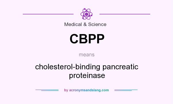 What does CBPP mean? It stands for cholesterol-binding pancreatic proteinase
