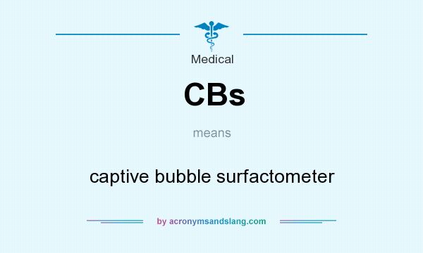 What does CBs mean? It stands for captive bubble surfactometer