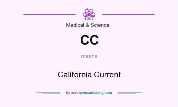 What does CC mean? It stands for California Current